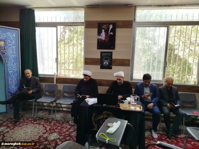 آیین پرفیض و روح‌بخش قرائت زیارت عاشورا در آموزشکده ملی مهارت مراغه